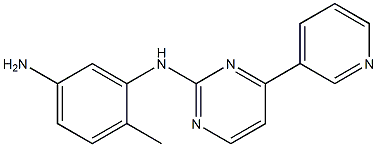 N-(2-甲基-5-氨基苯基)-4-(3-吡啶基)-2-嘧啶胺 结构式