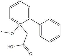 (2-METHOXYBIPHENYL-2-YL)-ACETIC ACID Structure