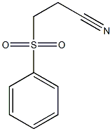 3-benzenesulfonylpropionitrile 化学構造式