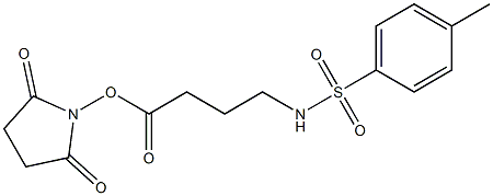 N-对甲苯磺酰氨基丁酸-N,-羟基丁二酰亚胺酯, , 结构式