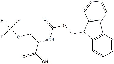 (2S)-2-({[(9H-fluoren-9-yl)methoxy]carbonyl}amino)-3-(trifluoromethoxy)propanoic acid Structure