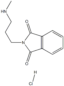 2-[3-(甲基氨基)丙基]-2,3-二氢-1H-异吲哚-1,3-二酮盐酸,,结构式
