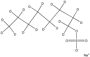 SODIUM OCTYL-D17 SULFATE,,结构式