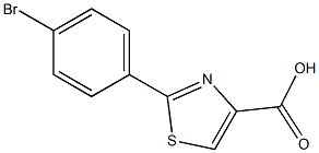2-(4-BROMO-PHENYL)-THIAZOLE-4-CARBOXYLIC ACID 化学構造式