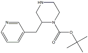 2-PYRIDIN-3-YLMETHYL-PIPERAZINE-1-CARBOXYLIC ACID TERT-BUTYL ESTER 结构式