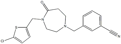  3-((4-[(5-CHLORO-2-THIENYL)METHYL]-5-OXO-1,4-DIAZEPAN-1-YL)METHYL)BENZONITRILE