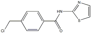 4-CHLOROMETHYL-N-THIAZOL-2-YL-BENZAMIDE,,结构式
