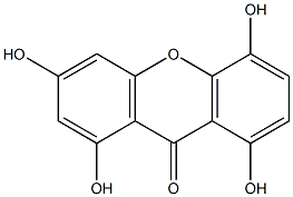 1,3,5,8-TETRAHYDROXYXANTHONE Structure