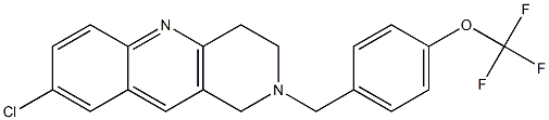 8-CHLORO-2-[4-(TRIFLUOROMETHOXY)BENZYL]-1,2,3,4-TETRAHYDROBENZO[B]-1,6-NAPHTHYRIDINE,,结构式