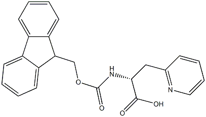 FMOC-3-(2-PYRIDYL)-D-ALANINE 98.0% 化学構造式