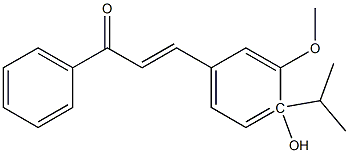 4Isopropyl-4-Hydroxy-3-MethoxyChalcone 结构式