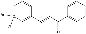 3Bromo-3-ChloroChalcone 结构式