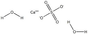 Calcium sulfate dihydrate Struktur