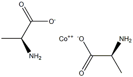 Cobalt(II) di(L-alpha-alanine) Structure