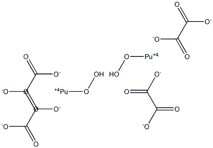 Di(dioxyplutonium(V)) oxalate Structure