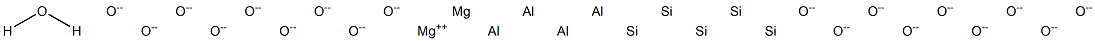Dimagnesium tetraaluminum pentasilicon octadecaoxide monohydrate|