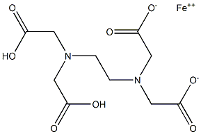Iron(II) dihydrogen EDTA Structure