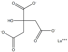 Lutetium(III) citrate,,结构式