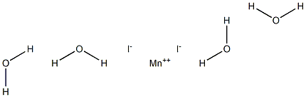 Manganese(II) iodide tetrahydrate 化学構造式