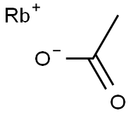 Rubidium acetate 化学構造式