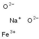 Sodium iron(III) dioxide 结构式