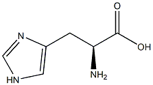 L-Histidine-(ring)-2-13C, , 结构式