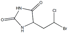 Bromochloroethylhydantoin Structure