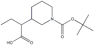 N-BOC-3-哌啶乙酸乙酯,,结构式