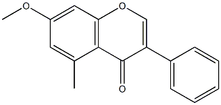5-Methyl-7-methoxyisoflavone 化学構造式