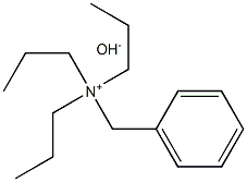 Benzyltripropylammonium hydroxide Structure