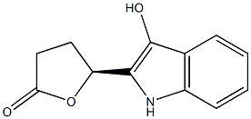 (S)-3-hydroxy-indole-butyrolactone 化学構造式