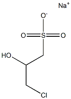 Sodium 3-chloro-2-hydroxypropane sulfonate Struktur