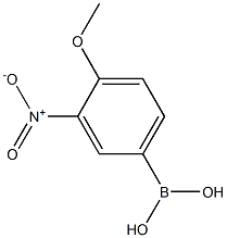 3-硝基-4-甲氧基苯硼酸,,结构式