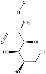 Glucosamine hydrochloride 化学構造式