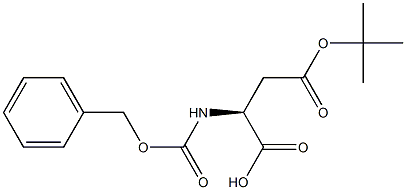 Benzyloxycarbonyl-L-aspartate-4-tert-butyl ester 化学構造式