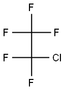 Pentafluorochloroethane Struktur