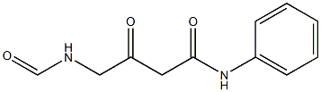 4-formylamino-acetoacetanilide Struktur