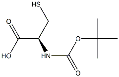 Boc-D-Cysteine Structure