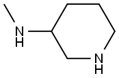 3-methylaminopiperidine 化学構造式