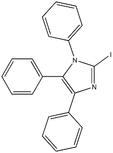 2-iodo-1-triphenyl-1H-imidazole 化学構造式