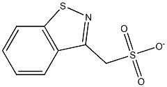 1,2-苯并异噻唑-3-甲磺酸钠, , 结构式