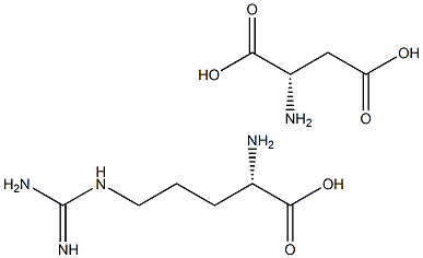 L-arginine-L-aspartate 化学構造式