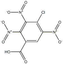 4-chloro-trinitrobenzoic acid 化学構造式