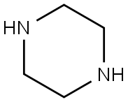 Piperazine 化学構造式