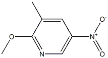 2-Methoxy-5-nitro-3-picoline Struktur