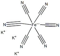 Potassium hexacyanoferrate Structure