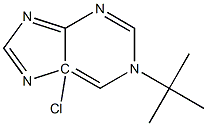 1-tert-butyl-5-chloropurine 化学構造式