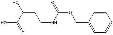 4-benzyloxycarbonylamino-2-hydroxybutyric acid Struktur