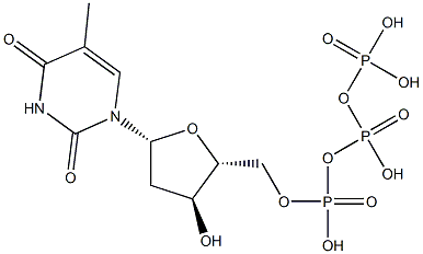 胸苷三磷酸, , 结构式