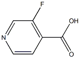 3-氟-4-羧酸吡啶,,结构式
